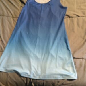 Blue Ombre Sleeveless Dress
